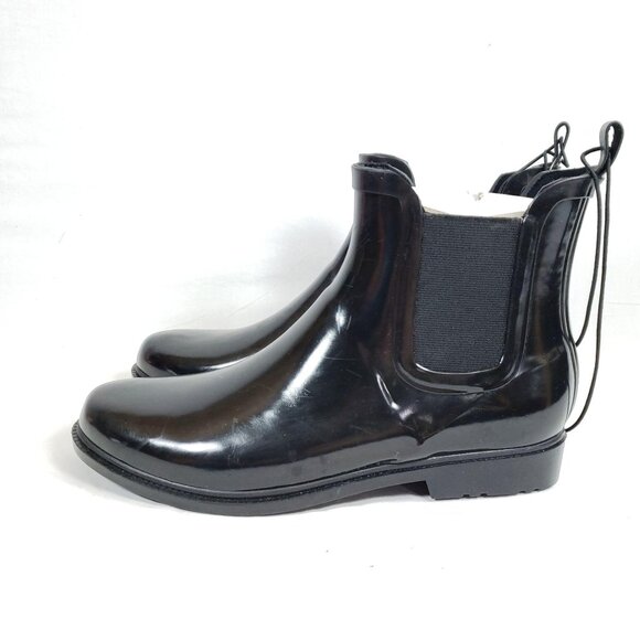 Chelsea Rain Boots Women's Size Large 9-10 Black - Picture 4 of 7